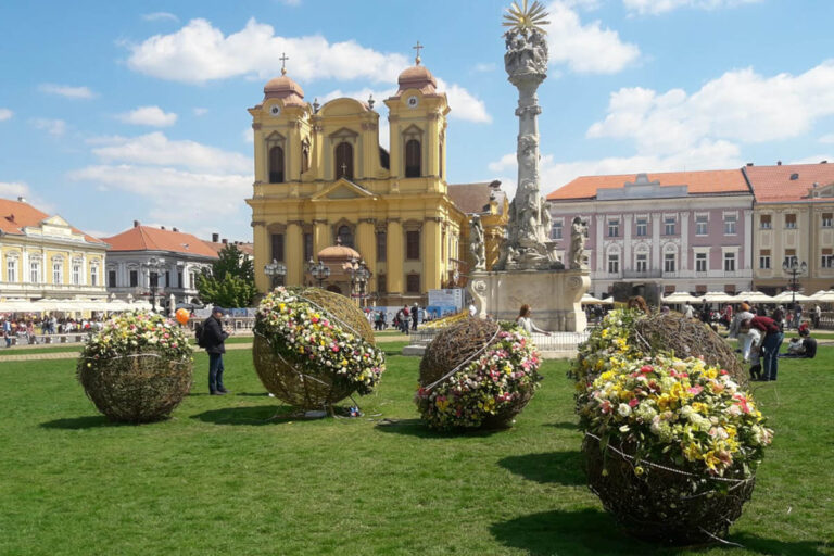 Three Squares in Timisoara